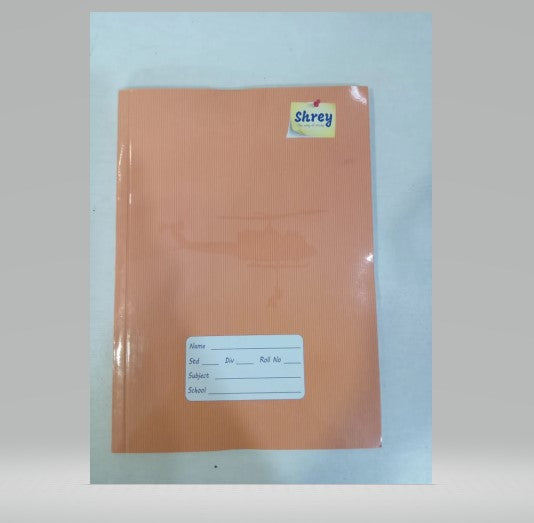 AM0348 Shrey Single Line 176 PAGES A5 Notebook Single Line 176 Pages  (Brown, Pack of 01)