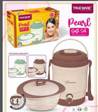 AM2405 Trueware Pearl Gift Set Water Jug & Casserole Inner Steel 2Pcs Multicolour