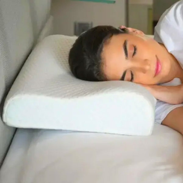 AM5483 Sleeping Pillow for Spondylitis, Back & Neck Pain Relief, Memory Foam Contour-1 pc