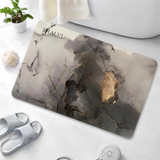 AM5484 Stone Bath Mat- Multidesign, Quick Dry & Non-Slip Diatomaceous Earth Bath Mat for Bathroom and Kitchen