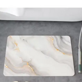 AM5484 Stone Bath Mat- Multidesign, Quick Dry & Non-Slip Diatomaceous Earth Bath Mat for Bathroom and Kitchen
