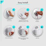 AM5488 Toothbrush Holders for Bathroom Plastic Wall Mounted Self Adhesive- Pack of 1, Toothbrush Holder for Toothbrushes, Toothpaste, Shaver, Razor & Brush Holder