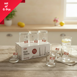 AM7730 ELEGANT CLEAR GLASS WALTZ ROTATING DRINKING CUP FOR SOPHISTICATED HOME TABLE DECORATION