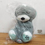 AM5412 Baby Soothing Music Tummy up Down with Light Breathing Teddy Bear Soft Toy Simulation Plush for Babies Kids Random Color