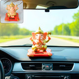 AM6242 Hand Moving Lord Ganesh Idol - Solar-Powered Base