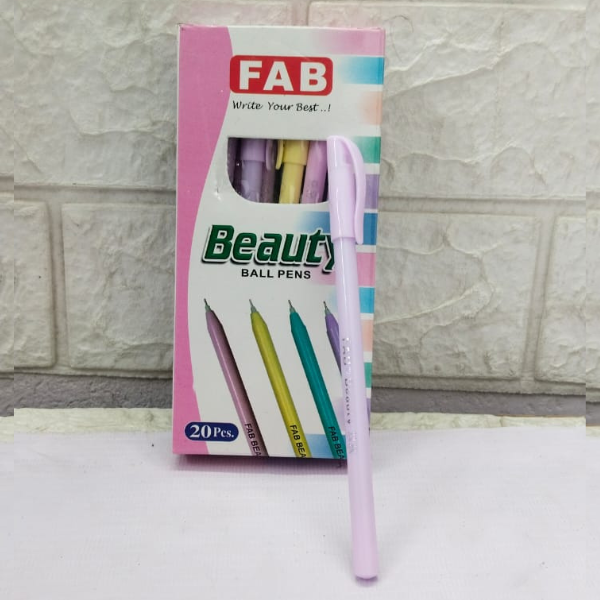 AM5225 FAB Beauty Ball Pens  (Pack of 20, Ink Color - Blue)
