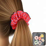 AM5869 Multidesign Printed Hair Scrunchies For women - Pack of 1