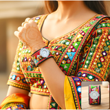Di0217 Traditional Navratri Watch Bracelet