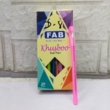 AM5223 FAB Khushboo Ball Pen (Pack of 20, Ink Color - Blue)