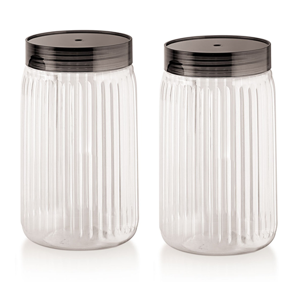 AM2782 Rishabh valentino 1800ml Pet Kitchen Storage Signature PET Container 1800ML (3PC SET)