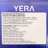 AM6519 YERA Lucia Jars - Round Glass Storage Jars with Floral Print Lids (Set of 4)