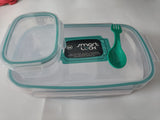 3835  Locked Container Plastic Lunch Box With Spoon (1200)