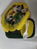 3836 Locked Container Plastic Lunch Box With Spoon (800ml)