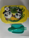 3837 Locked Container Plastic Lunch Box With Spoon (600)