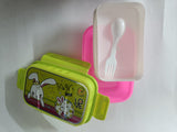 3838 Locked Container Plastic Lunch Box With Spoon