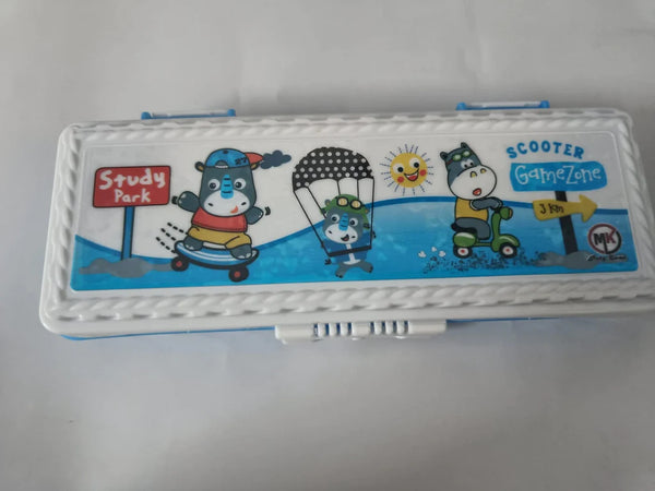 3841 Cartoon Printed  Genius Pencil Box