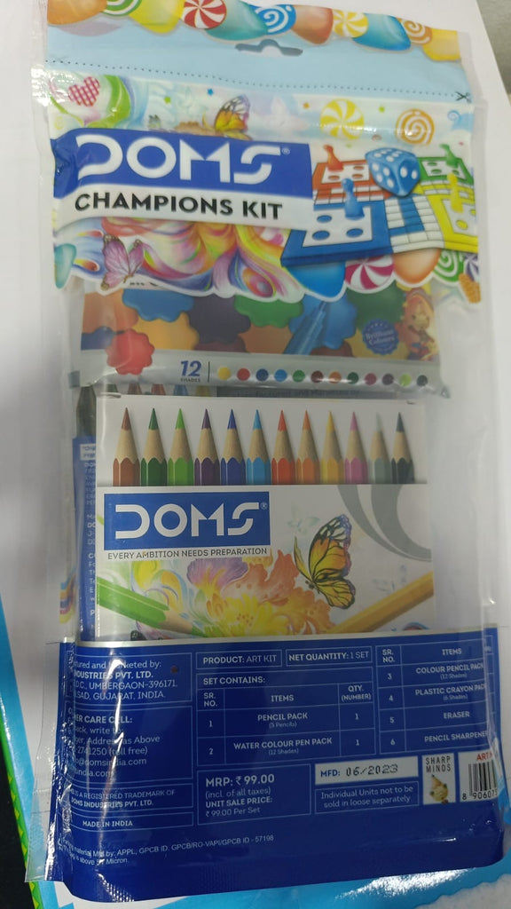 3583 Doms Champions Kit for School Essentials, Gifting Range for Kids ...