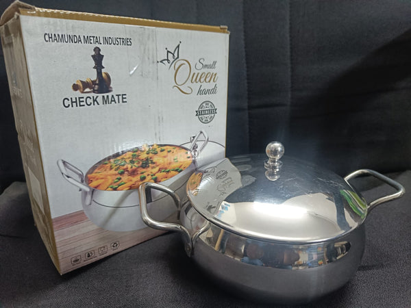 3570 Stainless Steel Induction Bottom Dutch Oven with Steel Lid - 500 ML