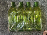3472 Plastic Fridge Bottle Set - 4 pieces - 1L Mix design (Multicolour)