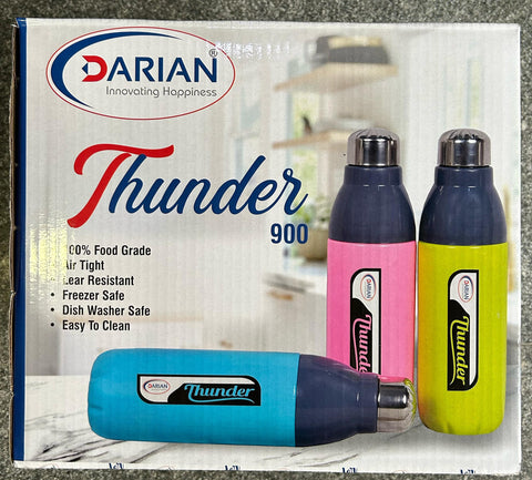 3248( 1 pc) Darian Thunder Water Bottle (Campash) 900ML | Multicolour