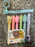 AM0308 Kids Highlighters  with softy ice cream theme | Cute bear theme | Fountain Pen Highlighter Marker Pen Ideal Gifts For Kids/Text marker Highlighter Fluorescent