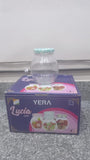 3554 Yera Matka Glass Air Tight Printed Lid Jar Set Of 4 (R245) PRINTED LID 4PC*LOOSE