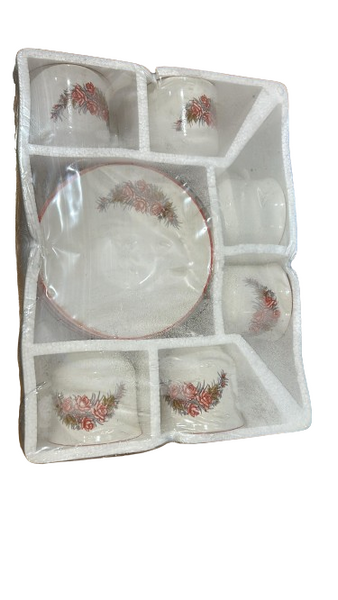 AM0312 Cups & Saucer Set for Coffee/Tea/Hot Drinks - Set of 12 pcs