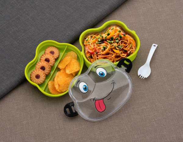 3804 Froggy Fun Lunch Box for Kids with Spoon