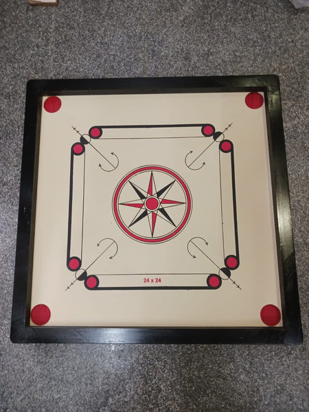 AM0902 Carrom Board 24X24 INCHES CARROM Wooden 24" inch