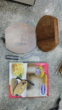 AM0909 Wooden Roti Maker Press Machine With Handle for Kitchen