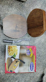 AM0909 Wooden Roti Maker Press Machine With Handle for Kitchen Home Puri Papad Khakhra Maker