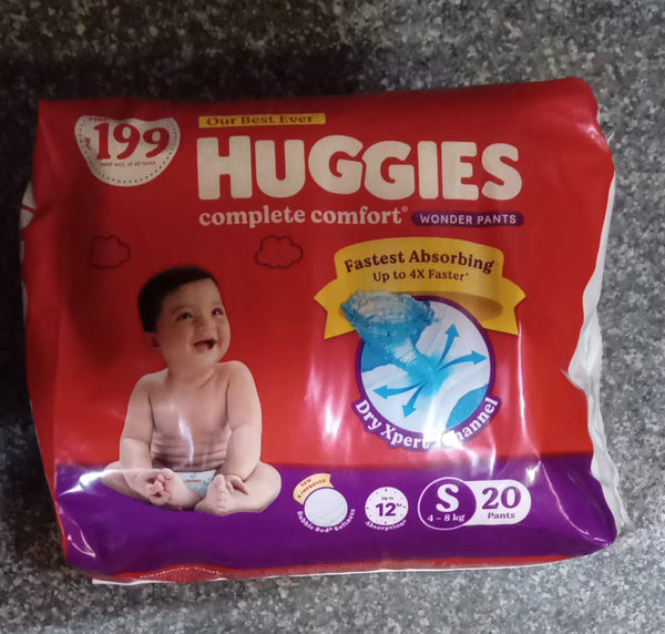 AM0993 Huggies Dry Pants Complete Comfort Small (4 - 8 kg) Pack Of 20 (S)