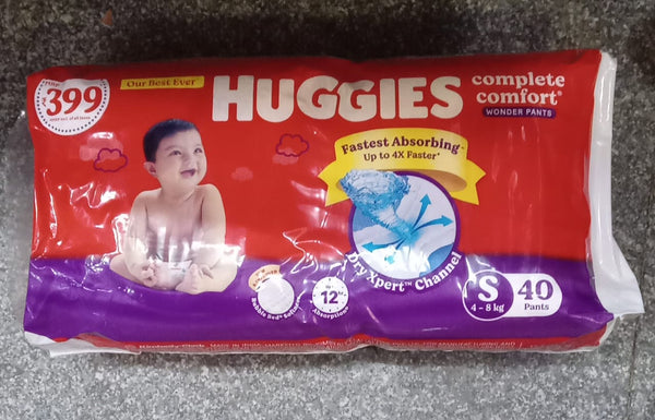 AM0994 Huggies Dry Pants Complete Comfort Small (4 - 8 kg) Pack Of 40 (S)