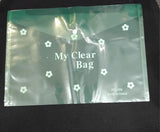 AM2166 My Clear Bag Transparent Plastic Button File Folder Multicolour