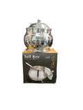 AM2209 Tall Boy Nakshi ss Aarya Ghee Pot with Lid and Spoon 300ml