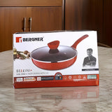 AM2259 Bergner Bellini Plus Deep Frypan with Glass Lid 5-Layer Non-Stick Thickness 3.2mm - Induction Bottom