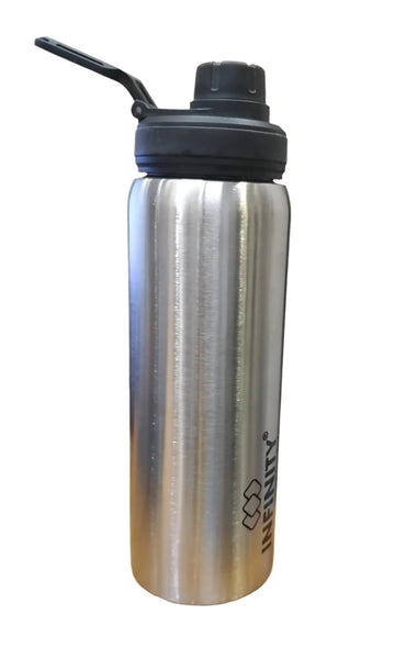 AM2423 Infinity Uno Silver Single Wall Stainless Steel Water Bottle 1000ml