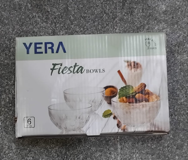 AM2516 Yera B7IM Fiesta Bowls Round Bowl Food Grade Bowls 205ml Set Of 6 Pcs