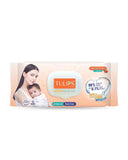 AM2527 Tulip Sensitive Baby Wet Wipes Peach Fruit Extract 72 wipes in a Lid pack 1 Pack