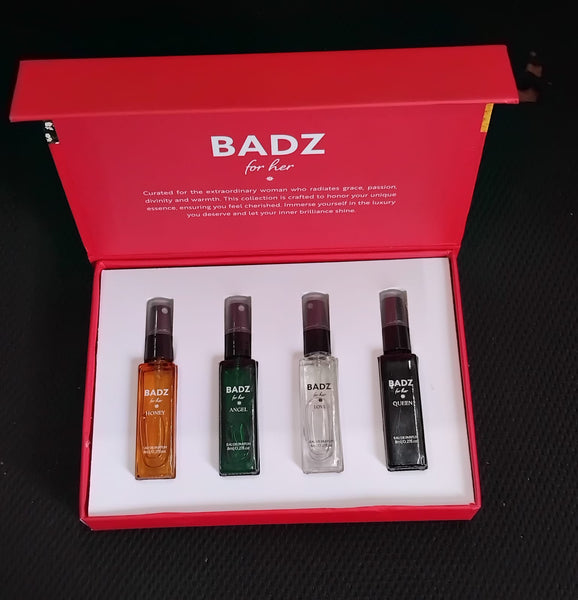 AM2539 Badz For Her Combo Luxury Perfume Gift Set Perfume Pack Of 4 4x8 ml 32ml