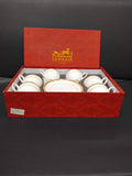 AM2554 YCS3276 Premium Gold Collection Cup & Saucer  180ml ( Set Of 6 Pcs)