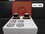 AM2557 Yamasin Ceramic  (Gold, Black, Cup and Saucer Set) YCS1866