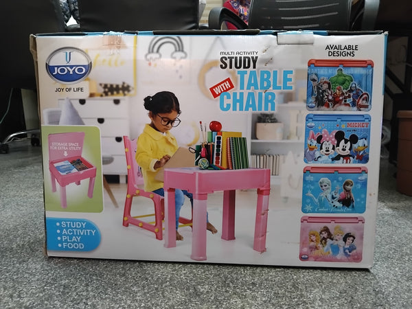 AM2839 Joyo Study Table And Chair Set Toddler Study Chair Multicolour