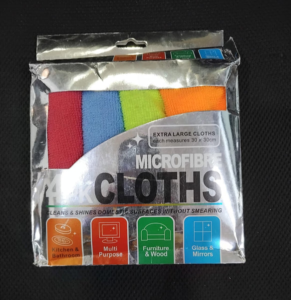 AM2825 Microfiber Cloths Cleaning Extra Large Size 30 X 30 Cm set of 4 pieces