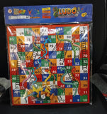 AM2885 Ludo Snakes and Ladders Mat Game Board 2 In 1 Game Multicolour