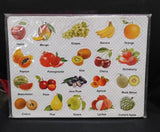 AM2798 Fruits Puzzle Board for Kids Fruitful Discoveries Gloss Laminated Fruits Chart Hardcover