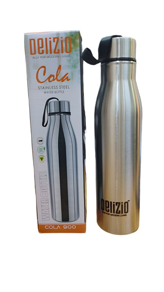 AM2898 Delizio cola Stainless Steel Single wall  Bottle for Kids, Mens, Womens Indoor & Outdoor Activites Leakproof Bottle 900Ml (Copy)