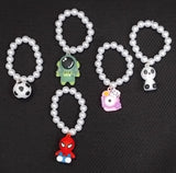 AM1207 Cartoon Charma Bracelet White Beads Bracelet for Stylish Friendship Bracelet Pack Of 1 Pcs