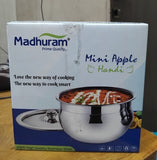 AM2949 Madhuram Prime Quality Mini Apple Handi Stainless Steel 850ml