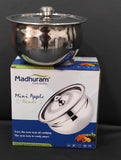 AM2949 Madhuram Prime Quality Mini Apple Handi Stainless Steel 850ml